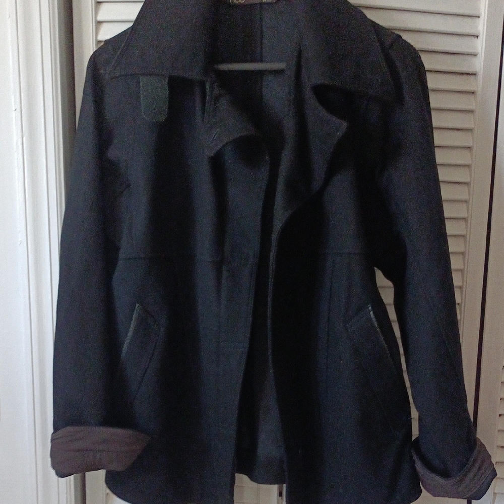 Nau Women's Black Pea Coat